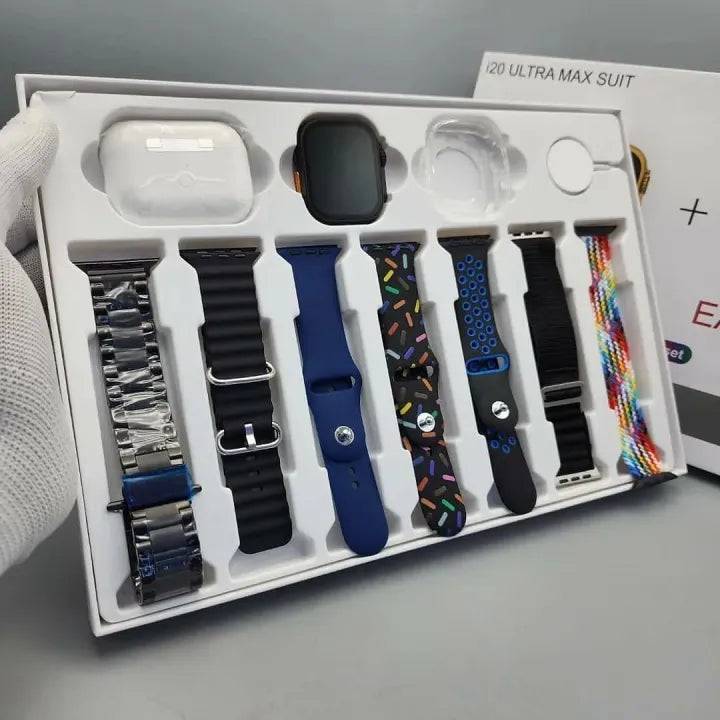 I20 Ultra Max Smart Watch  (7 in 1 With Free AirPods )