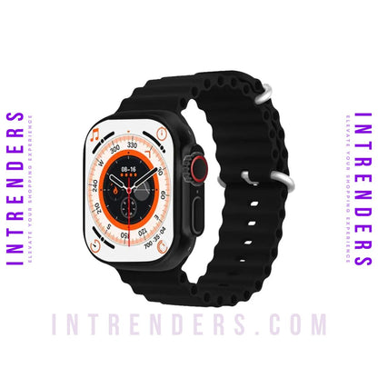 T800 Ultra Smart Watches For Men And Women, LCD 2.2" Touch Screen, Heart Rate Detection, Sleep Monitoring, Android IOS, Orange ,White And Black