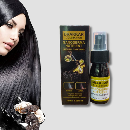 Anti-Greying Hair Serum, Dark Serum For Hair, Organic Ganoderma