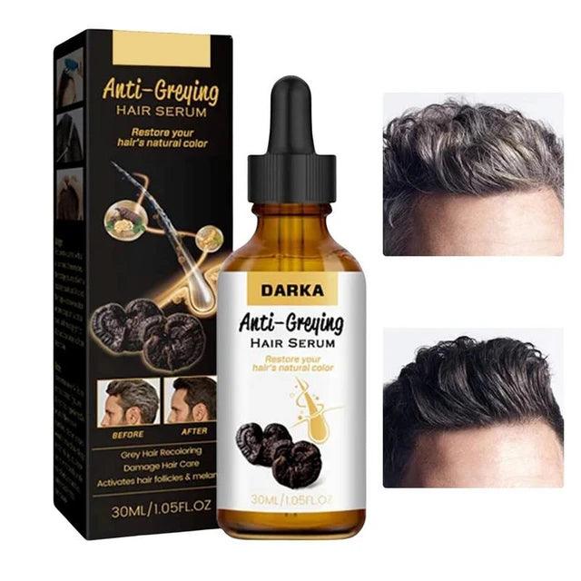 Anti-Greying Hair Serum, Dark Serum For Hair, Organic Ganoderma