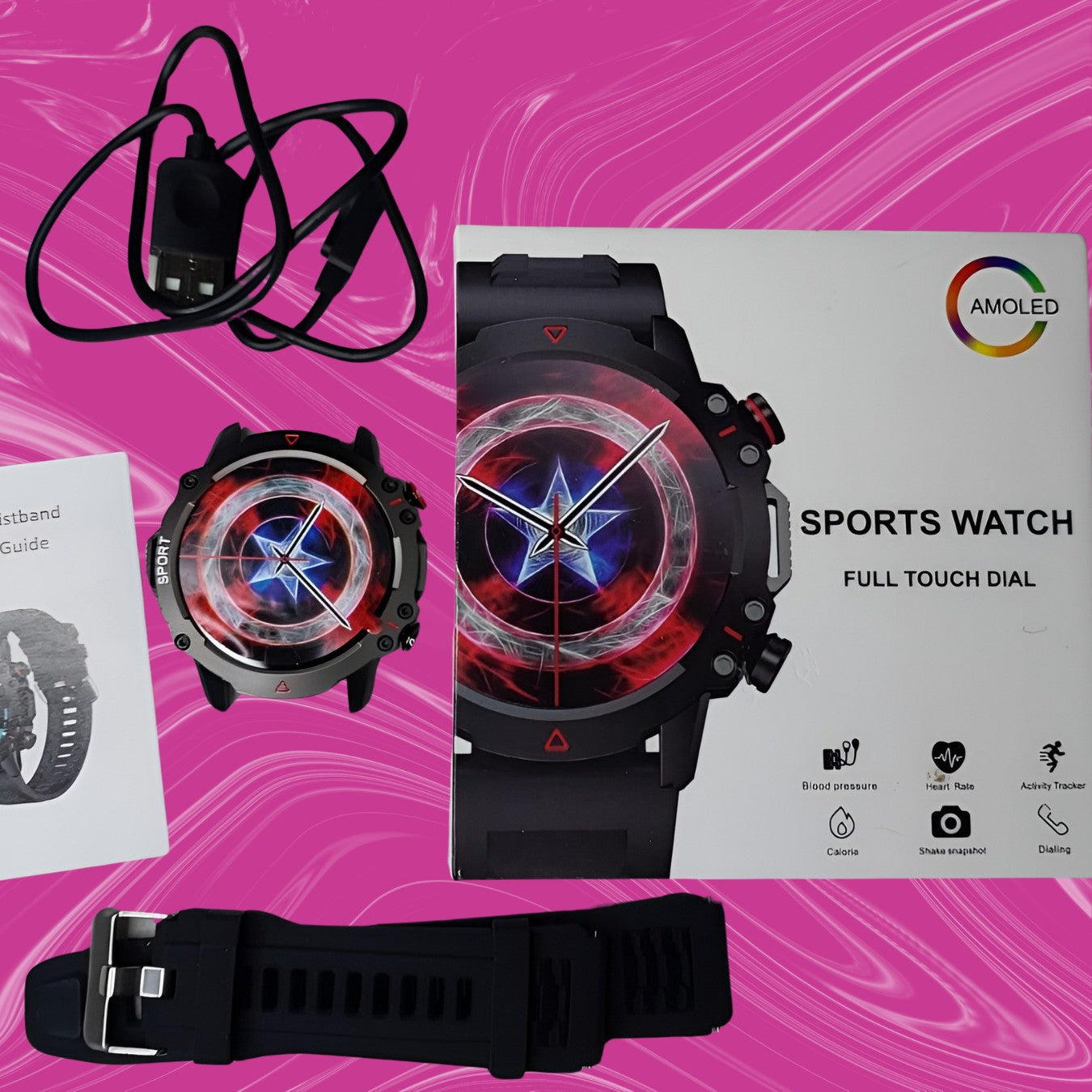 Extra Discount Deal | Matrix TF10 Pro Smartwatch + Ambie Earcuffs